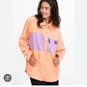 Notice the reckless button up fleece